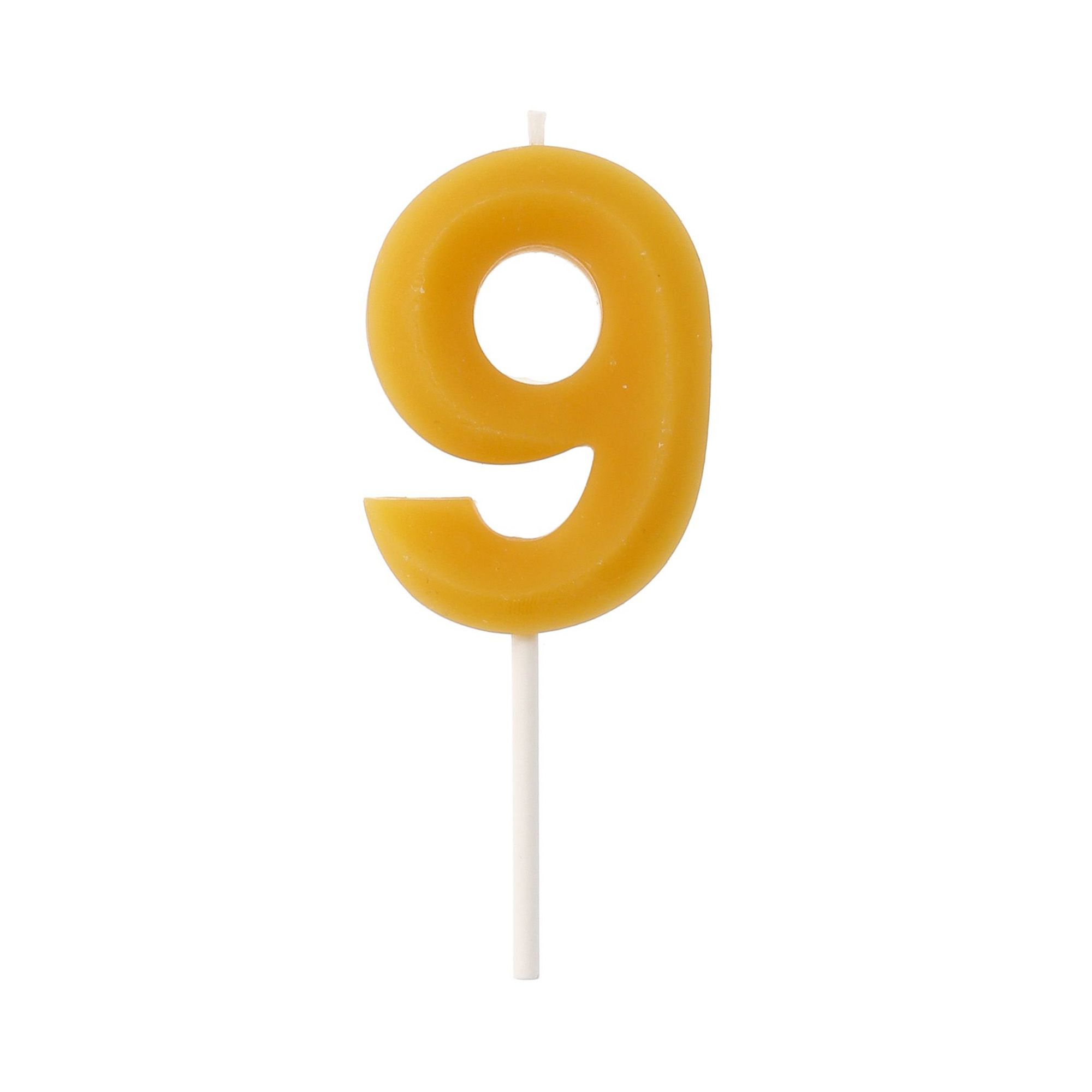 Svíčka dortová z včelího vosku číslo 9 Albi