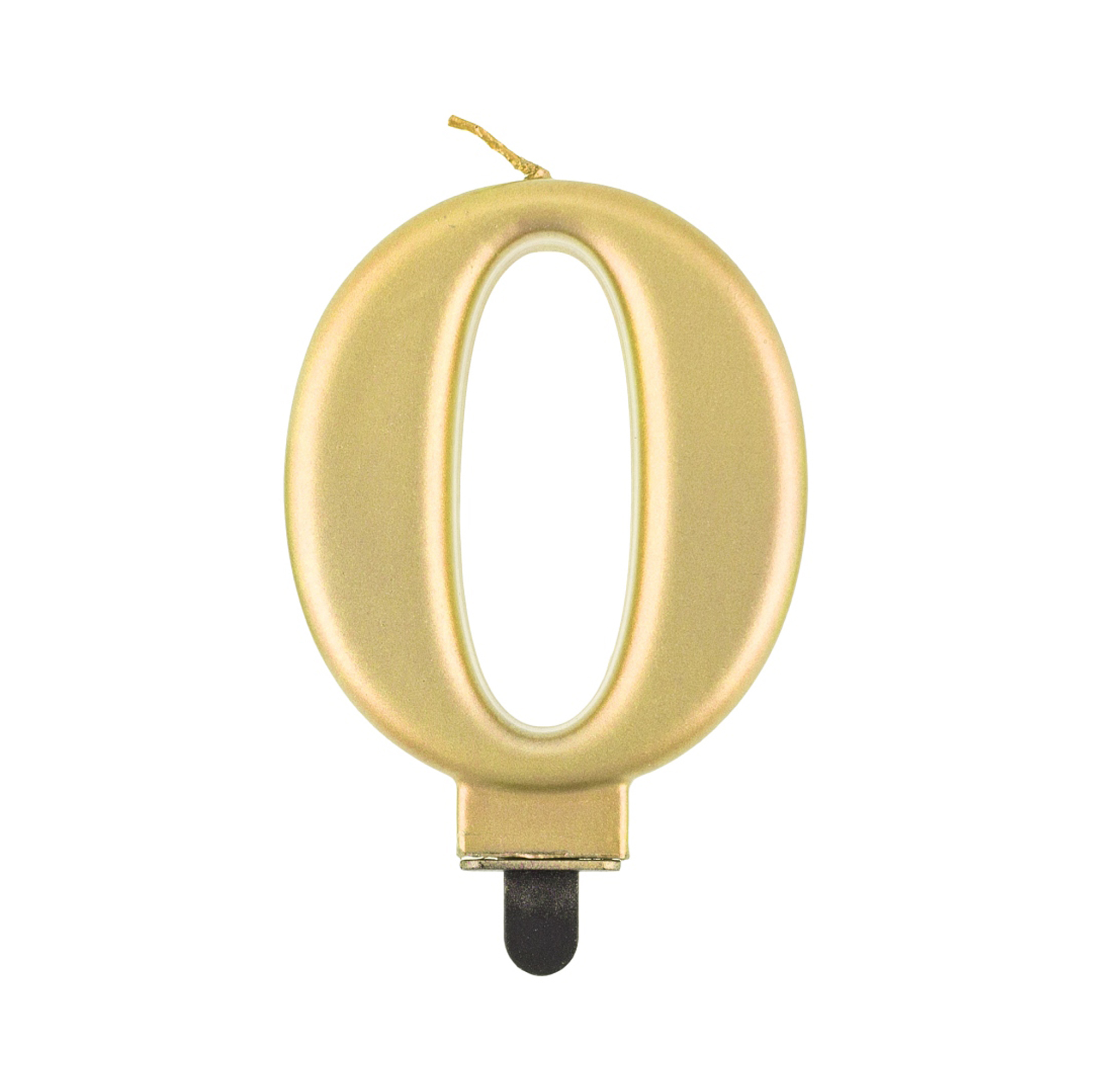 Svíčka dortová zlatá číslo 0 Albi