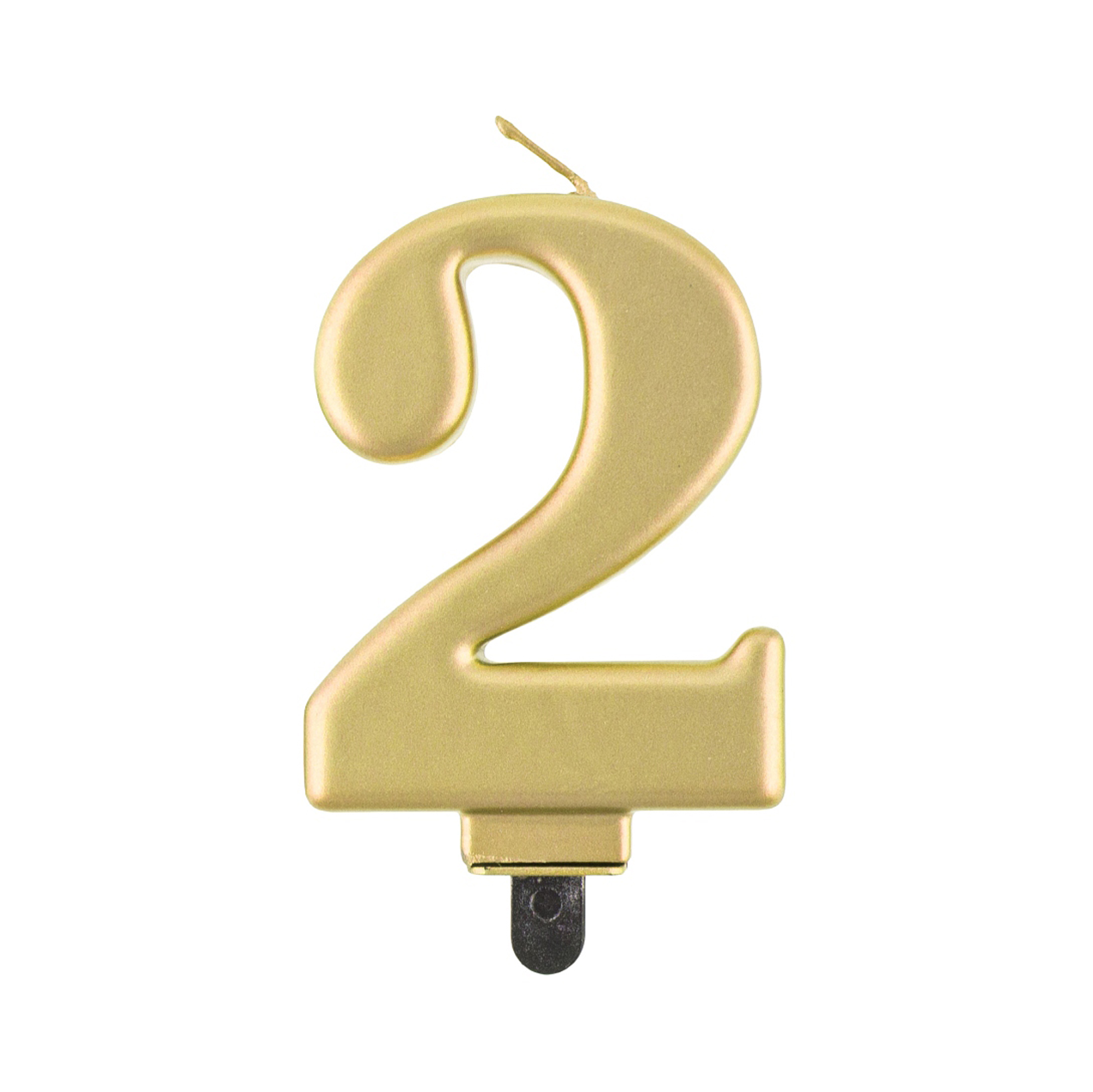 Svíčka dortová zlatá číslo 2 Albi