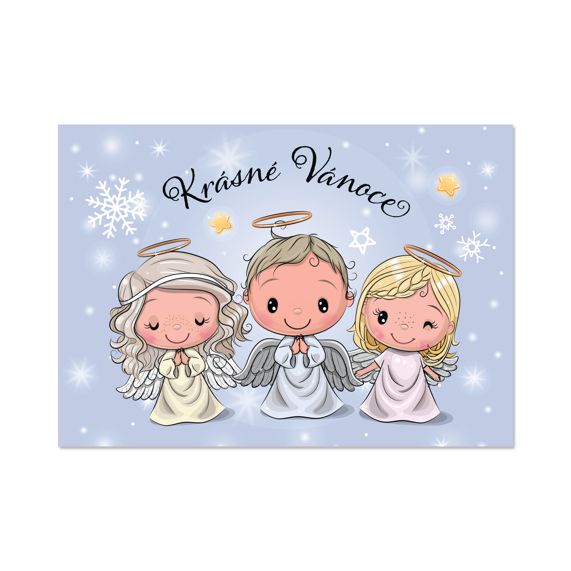 Svítící hrací přání - Andílek Albi