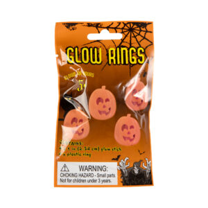 Svítící prstýnky Dýně 4 ks Albi