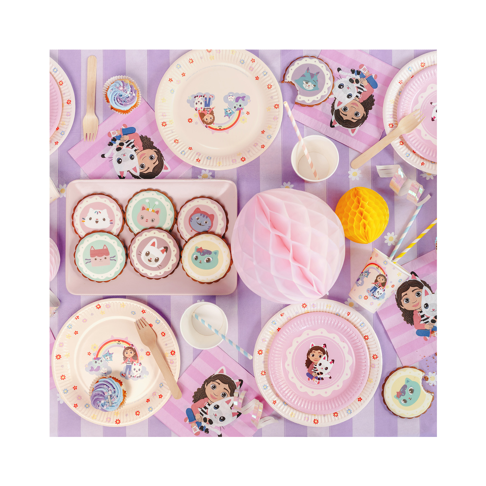 Talíře Gábinin kouzelný domek Duha 6 ks Albi - Obrázek 3