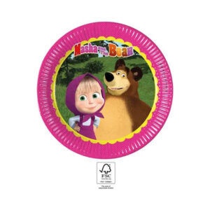 Talíře Máša a medvěd 8 ks Albi