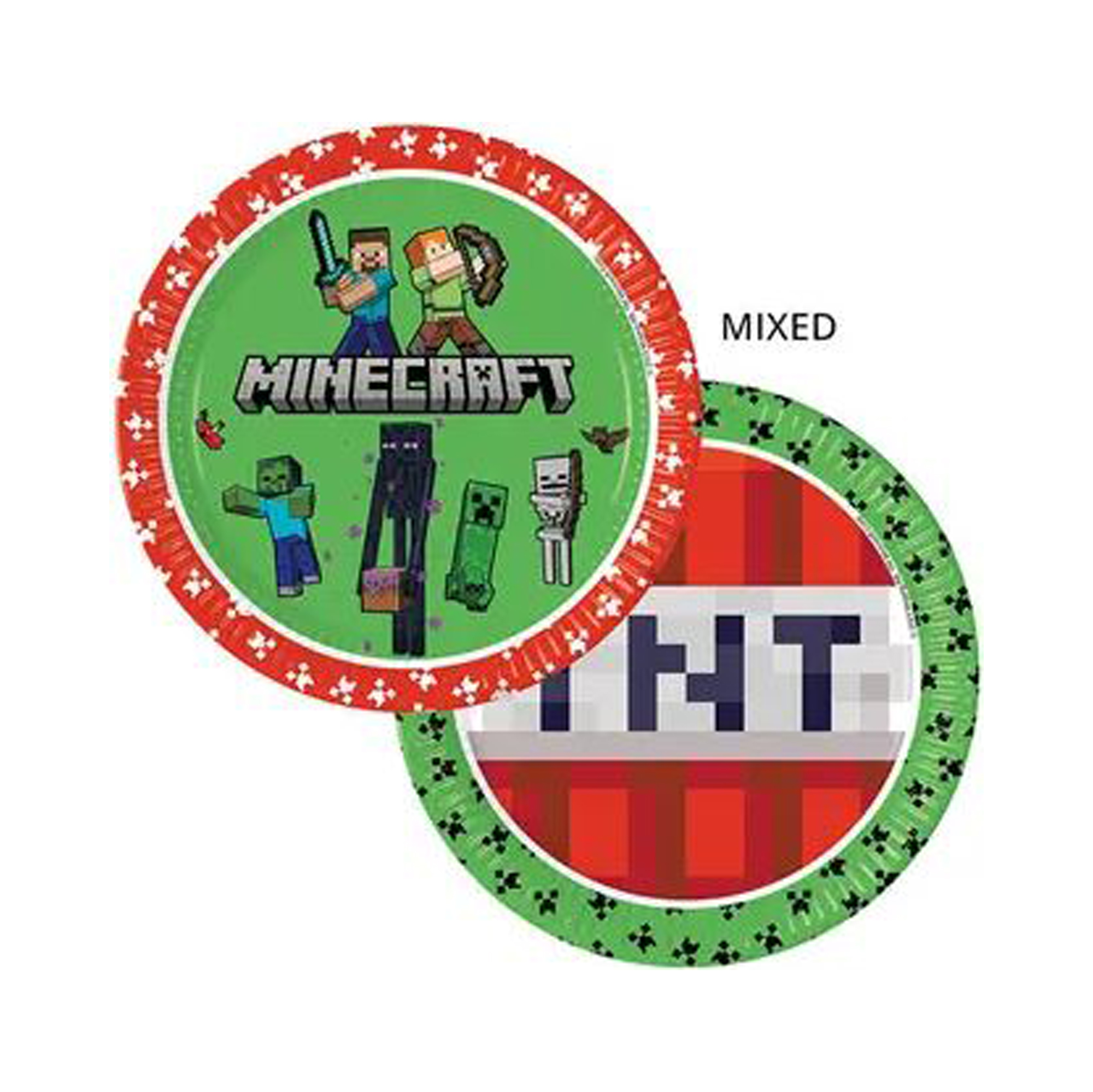 Talíře Minecraft  8 ks Albi