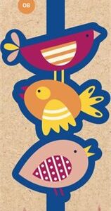 Textilní záložka - Ptáčci Albi