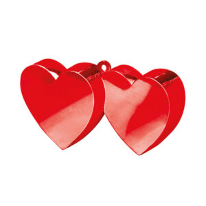 Těžítko na balónky Srdce dvojité červené Albi