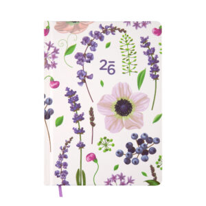 Týdenní diář - Fialové květiny Albi