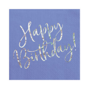 Ubrousky Happy Birthday! tmavě modré 20 ks Albi