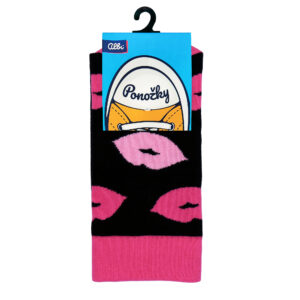 Valentýnské ponožky - Pusinky Albi