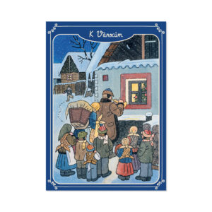 Vánoční hrací přání Josef Lada - Štěstí