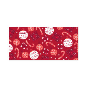 Vánoční obálka na peníze - Červené ozdoby Albi