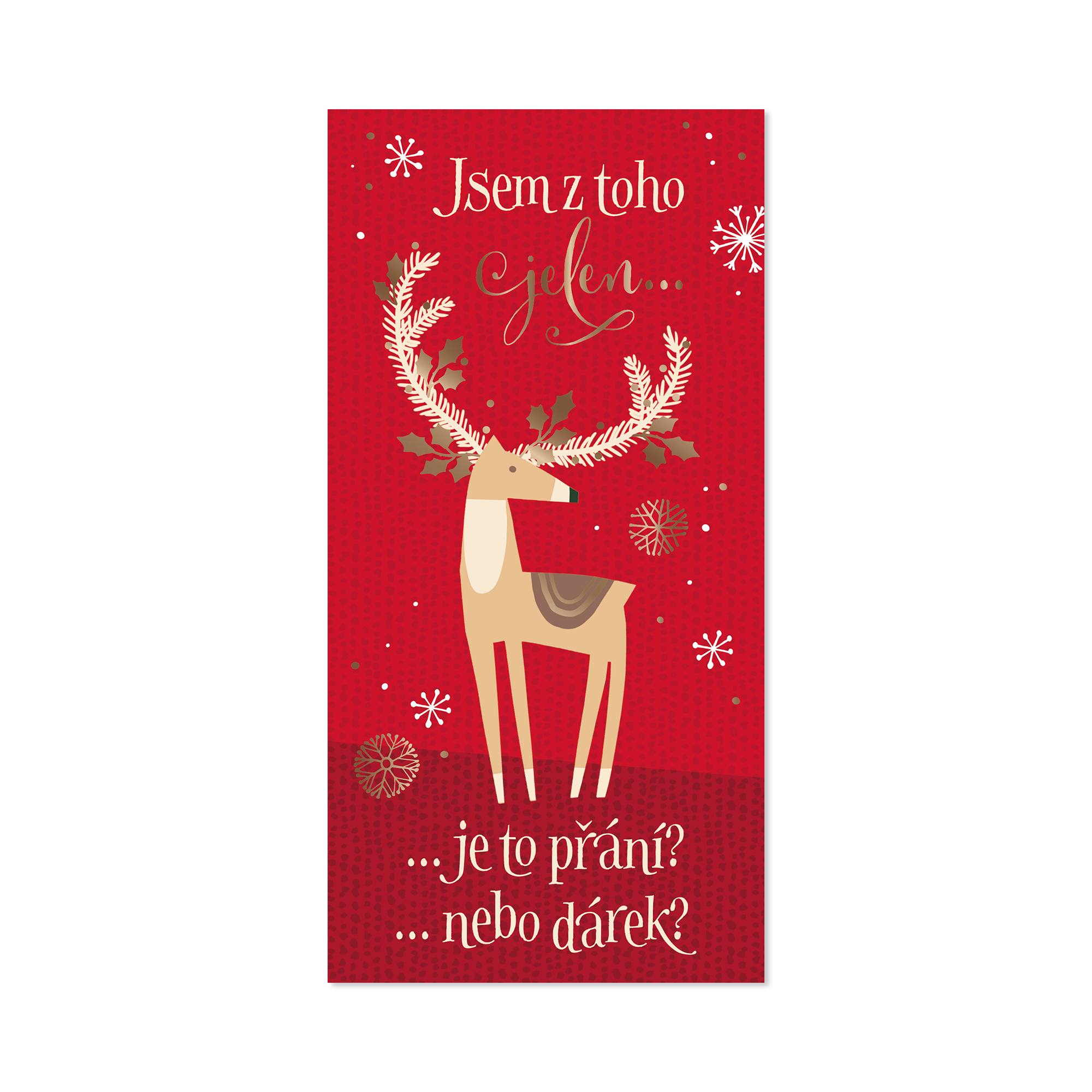 Vánoční obálka na peníze - Jsem z toho jelen Albi