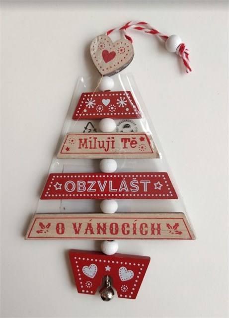 Vánoční ozdoba - MIluji Tě Albi