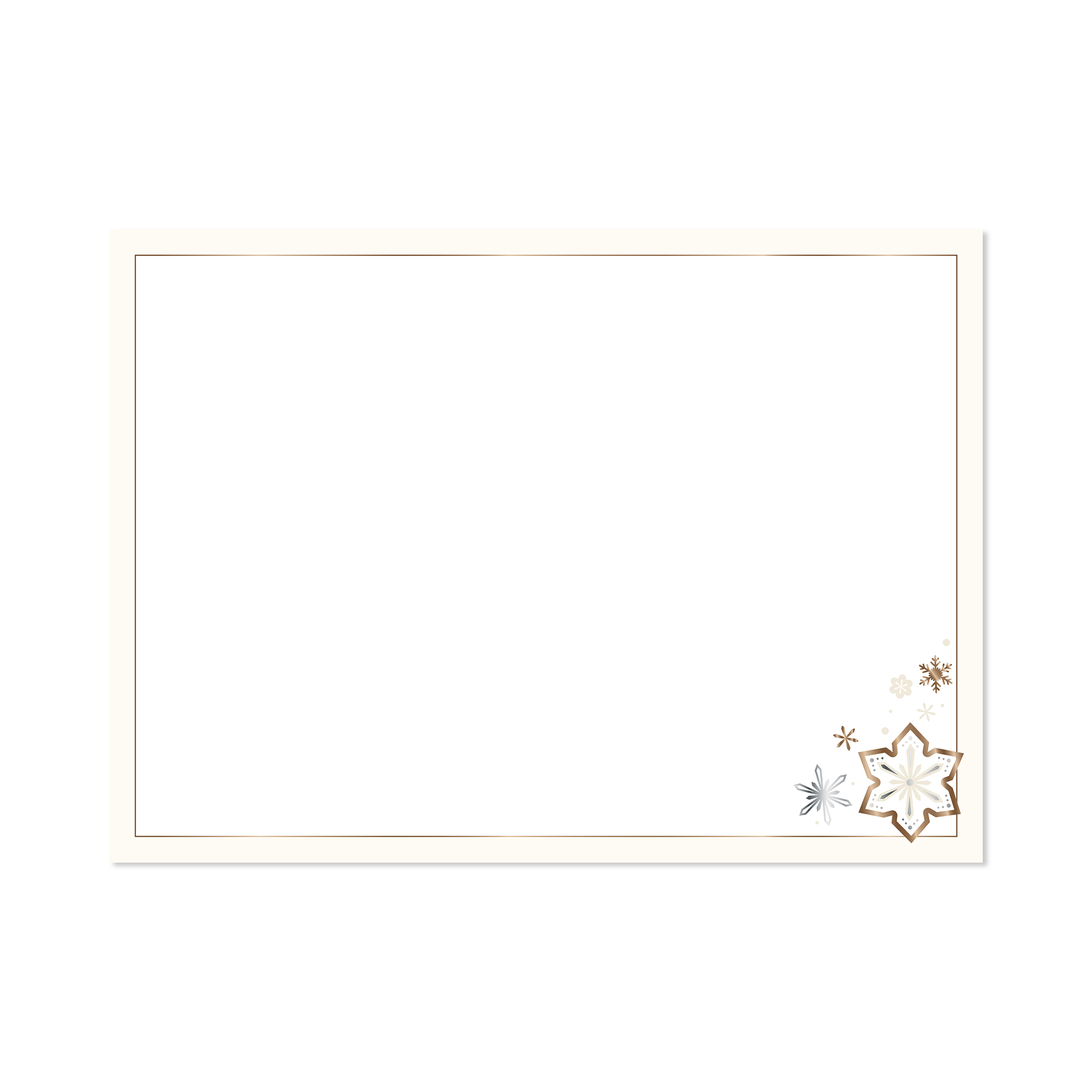 Vánoční přání - Zlato stříbrné vločky Albi - Obrázek 2