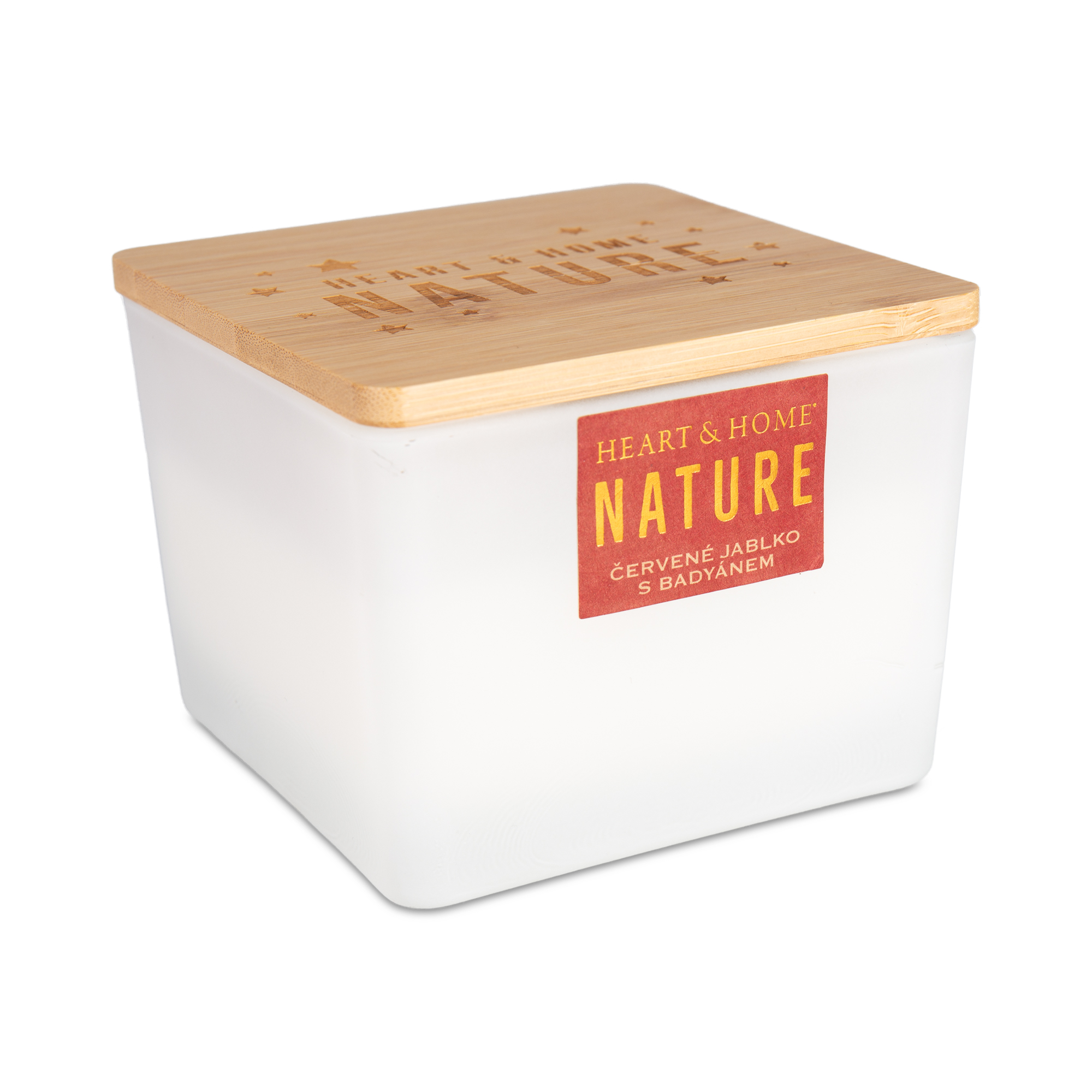 Velká XXL svíčka Heart and Home Nature - Červené jablko s badyánem Albi