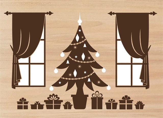 Velká kapsa na peníze - Vánoční stromeček Albi