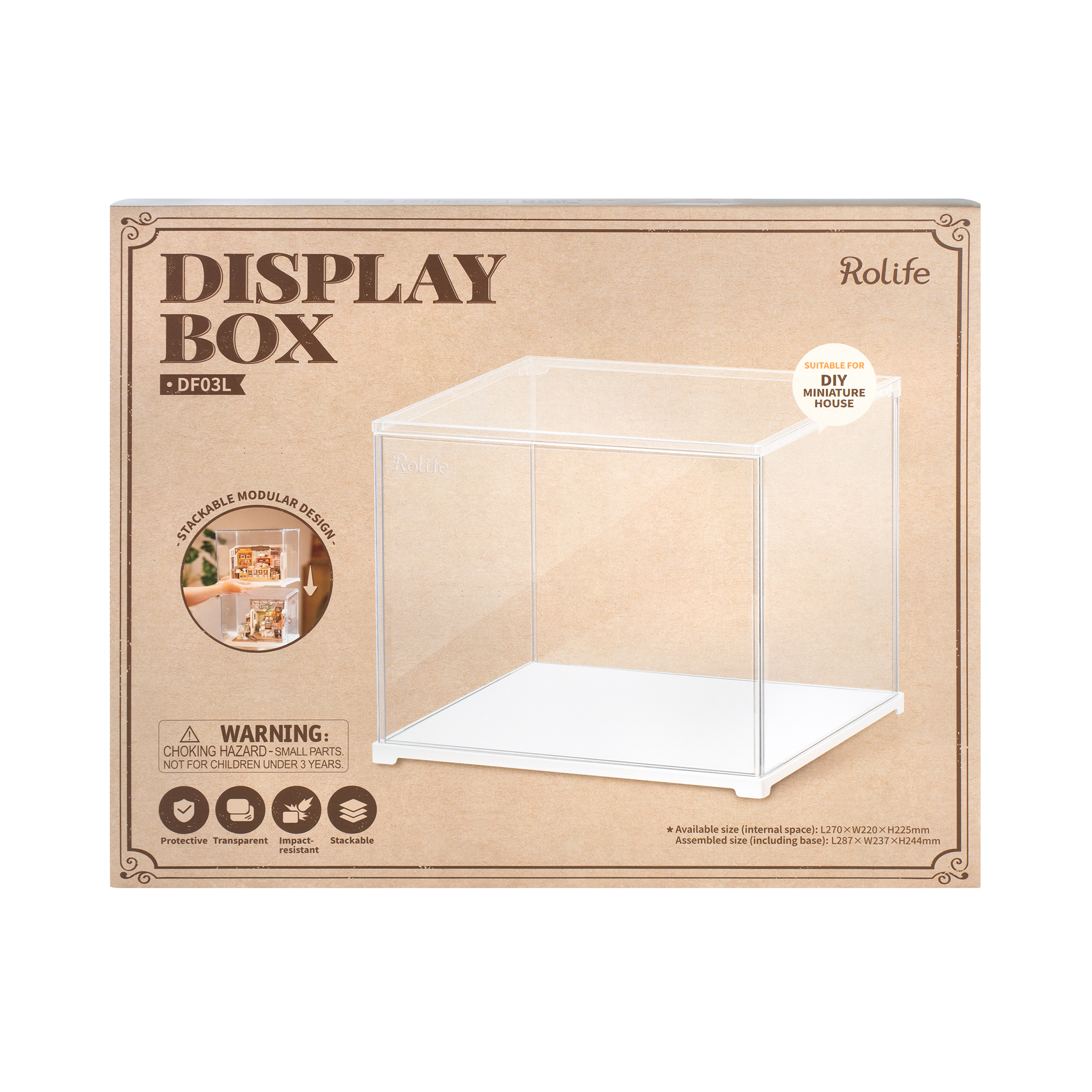 Vitrína pro miniaturní domečky Robotime Robotime - Obrázek 2