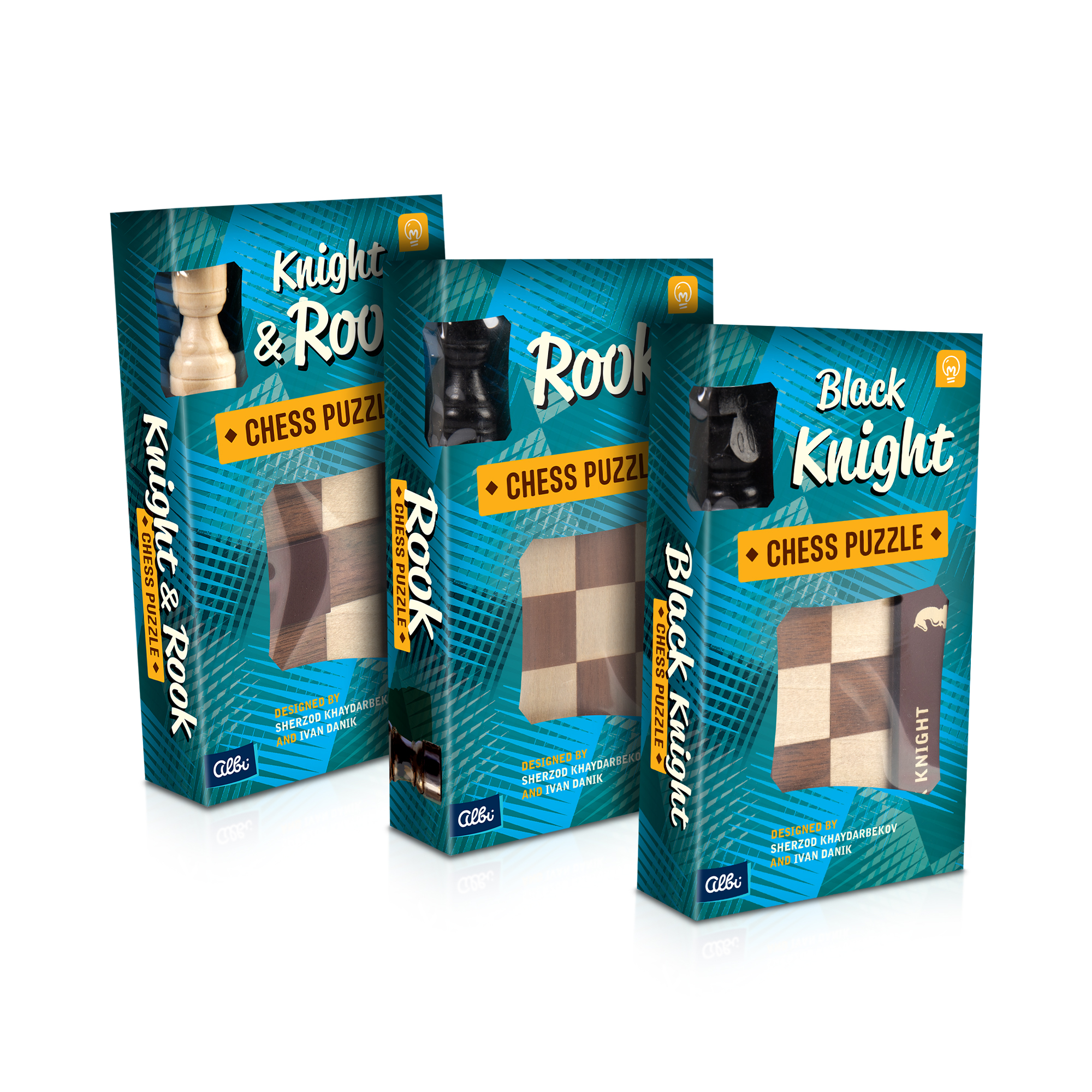 Výhodné balení - 3 hlavolamy Chess Puzzle Albi