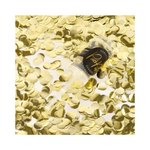 Vystřelovací konfety Push pop zlaté 18 cm Albi