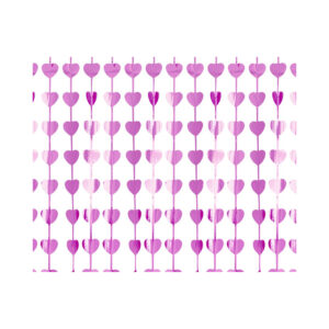 Závěs na dveře srdce růžové Albi