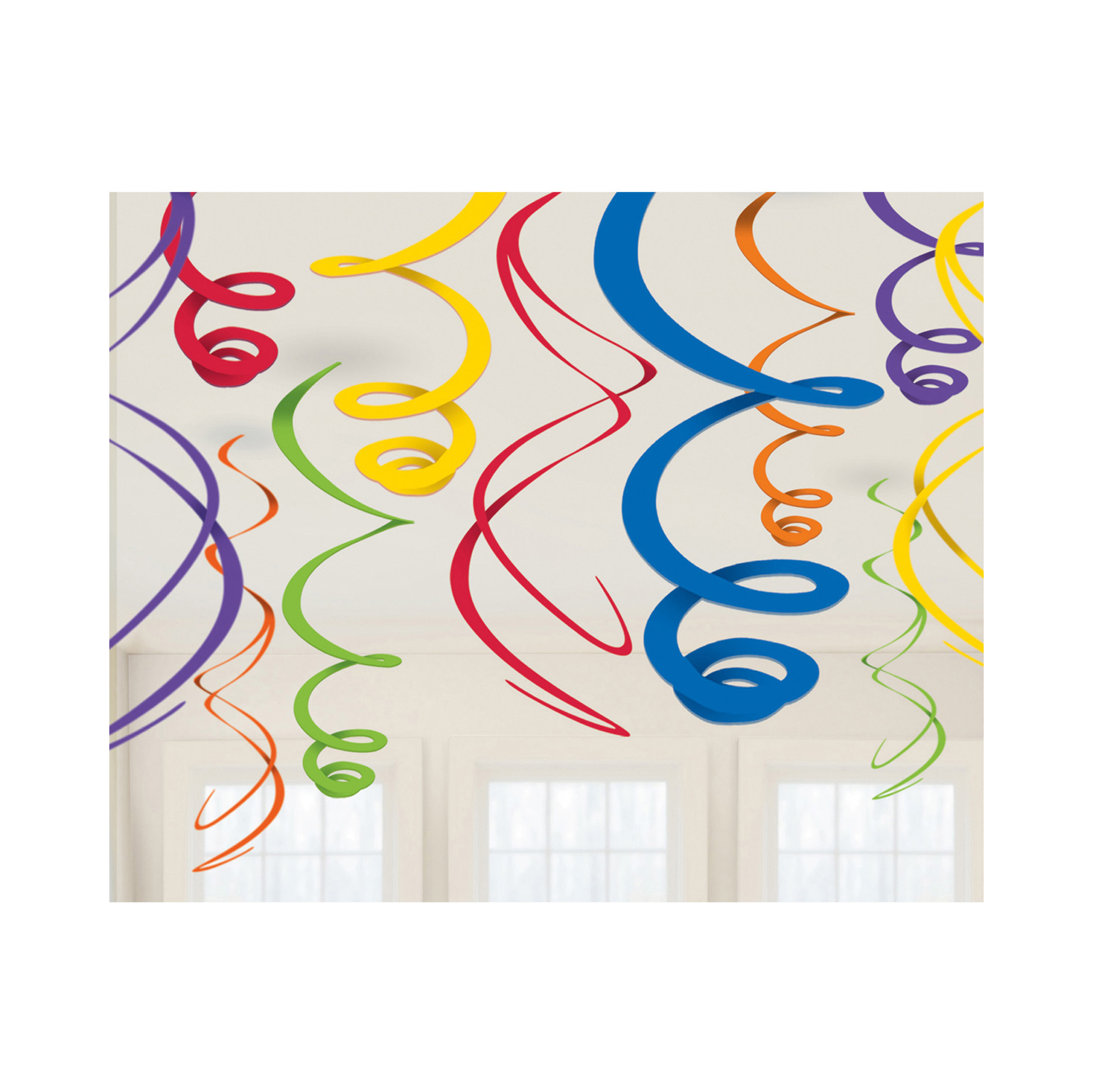 Závěsné spirály barevné 12 ks Albi