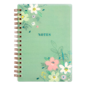 Zelený blok s květinami A6 Albi