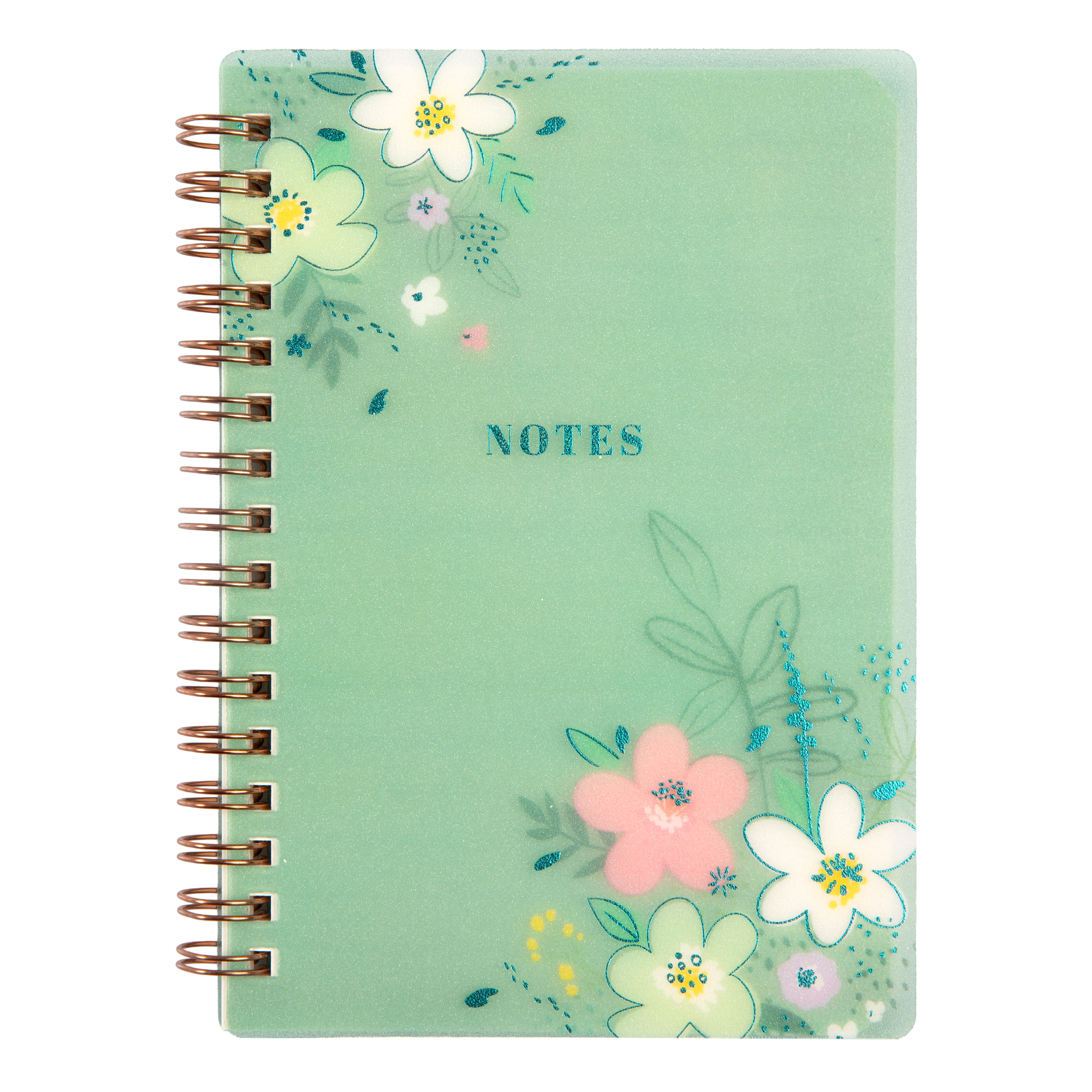 Zelený blok s květinami A6 Albi