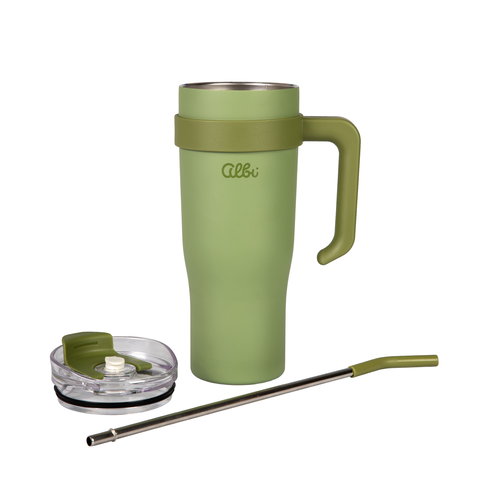 Zelený nerezový termohrnek XXL 1200 ml Albi - Obrázek 2