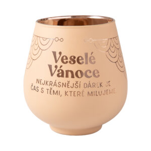 Zrcadlový svícen - Veselé Vánoce Albi