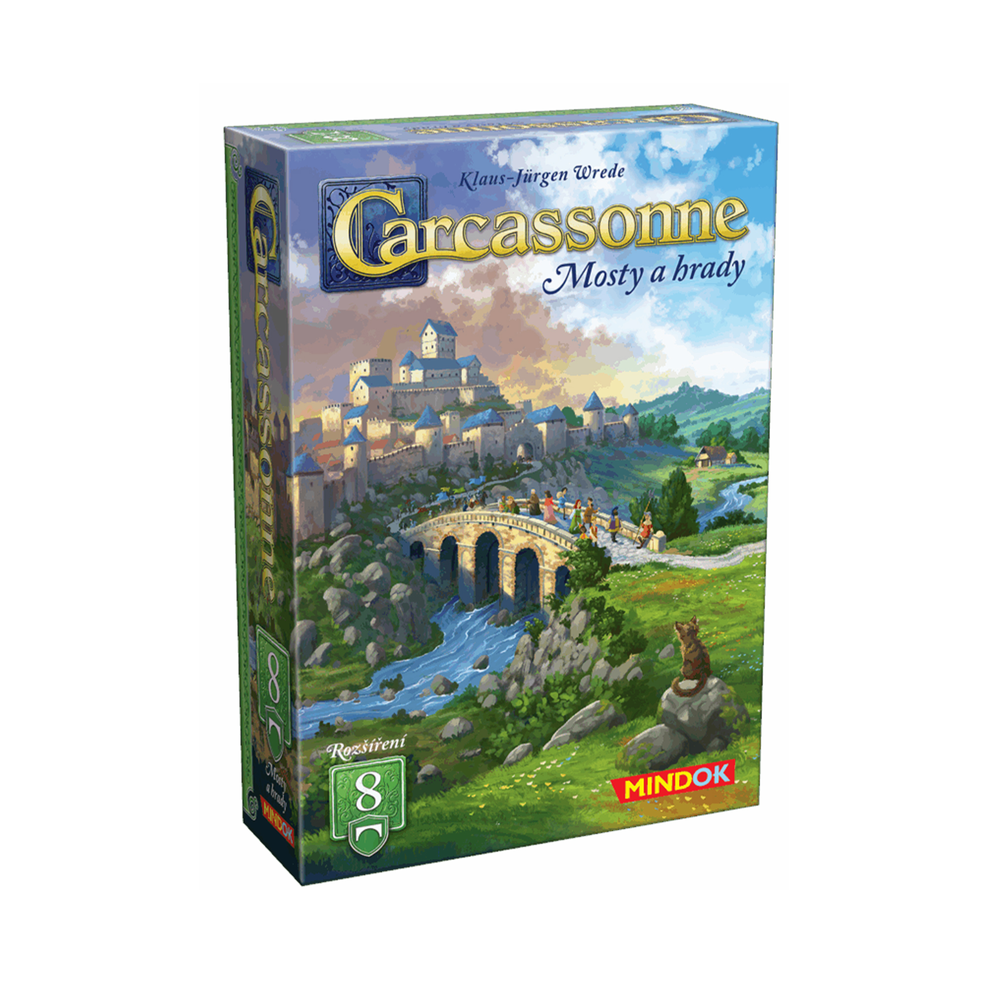 Carcassonne rozšíření 8: Mosty a hrady (2025) Mindok