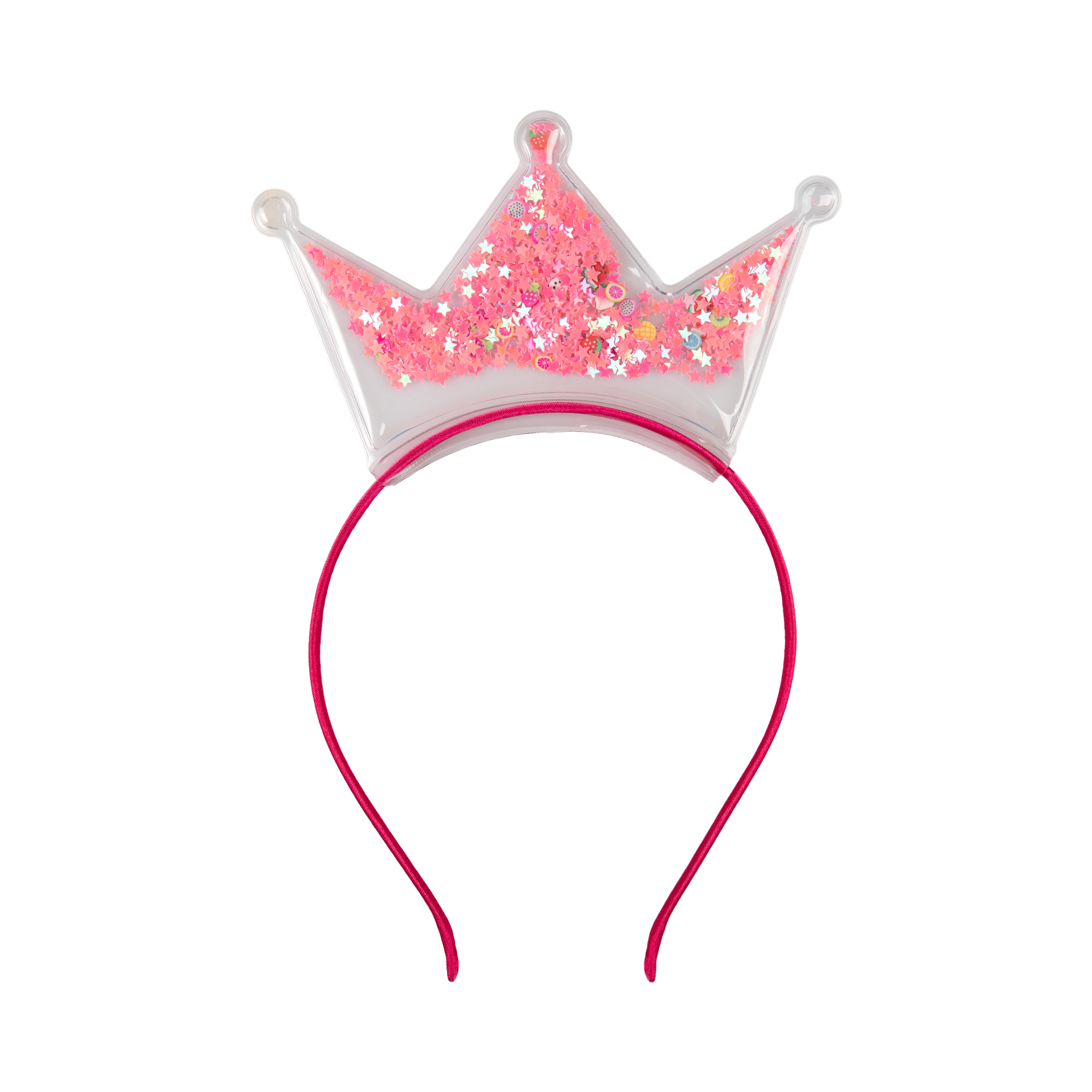 Čelenka s korunkou růžová Albi