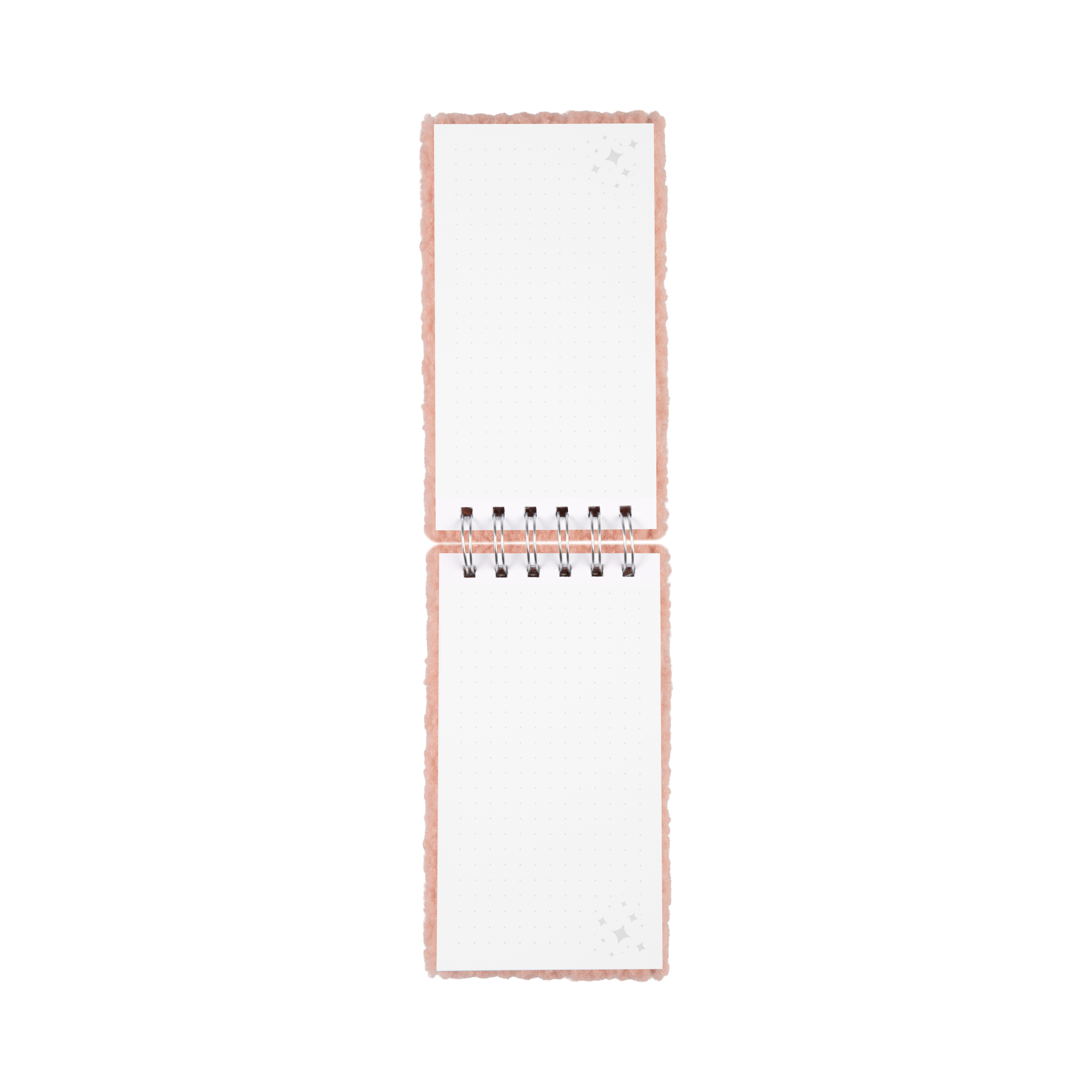 Chlupatý růžový zápisník se spirálou Albi - Obrázek 2