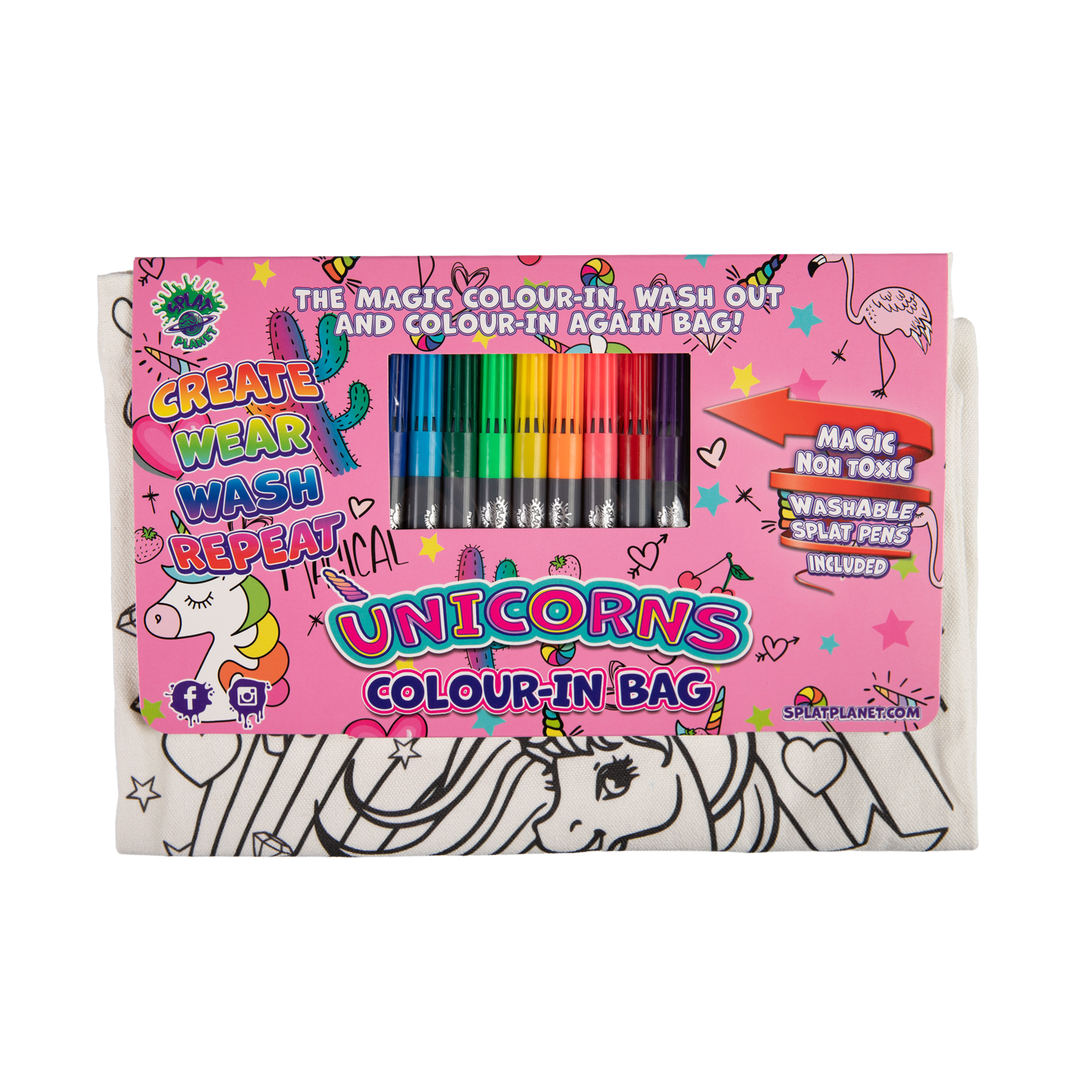 DIY plátěná taška - Jednorožci Splat Planet