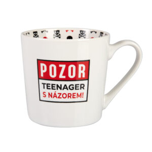 Hrnek s potiskem - Pozor teenager Albi