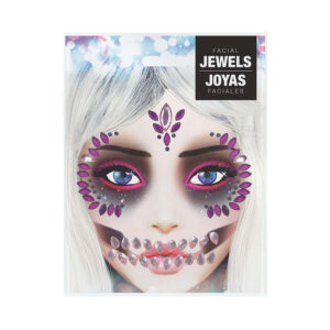 Kamínky na obličej Fialová lebka Albi