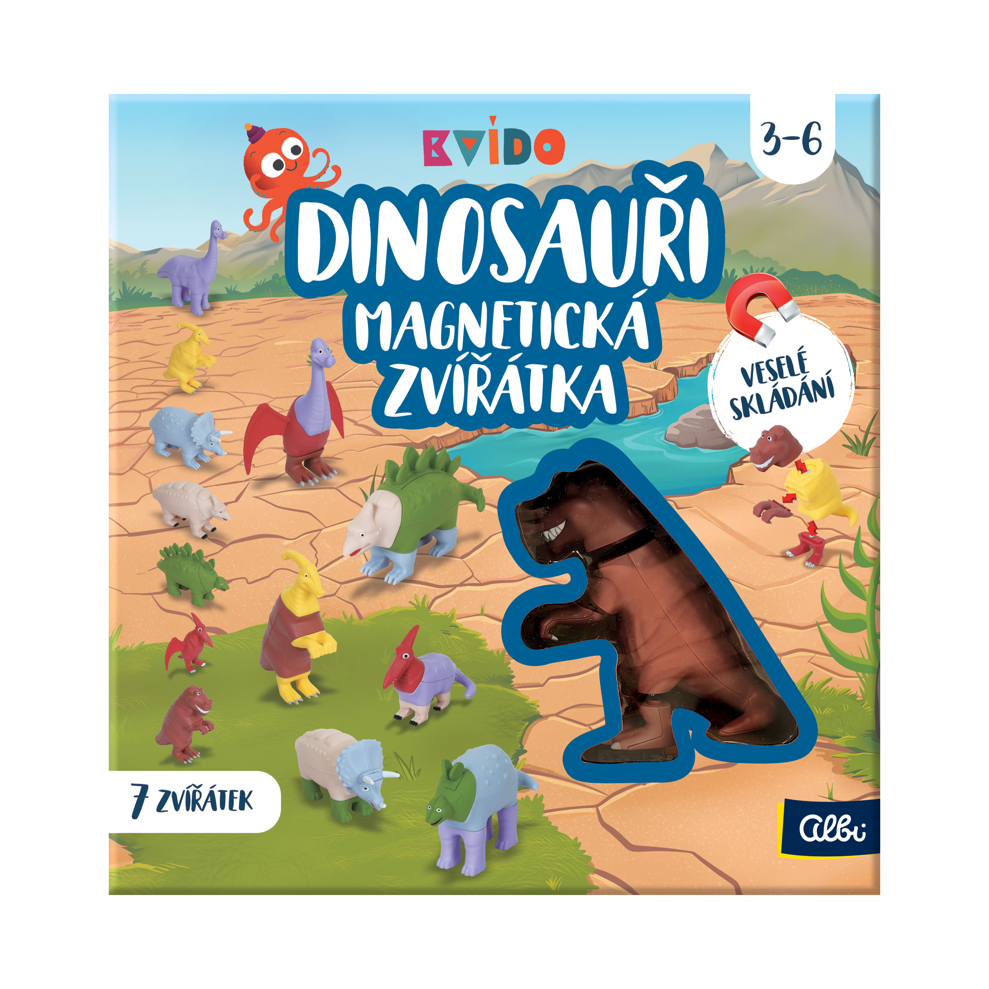 Magnetická zvířátka: Dinosauři - Kvído Albi - Obrázek 2