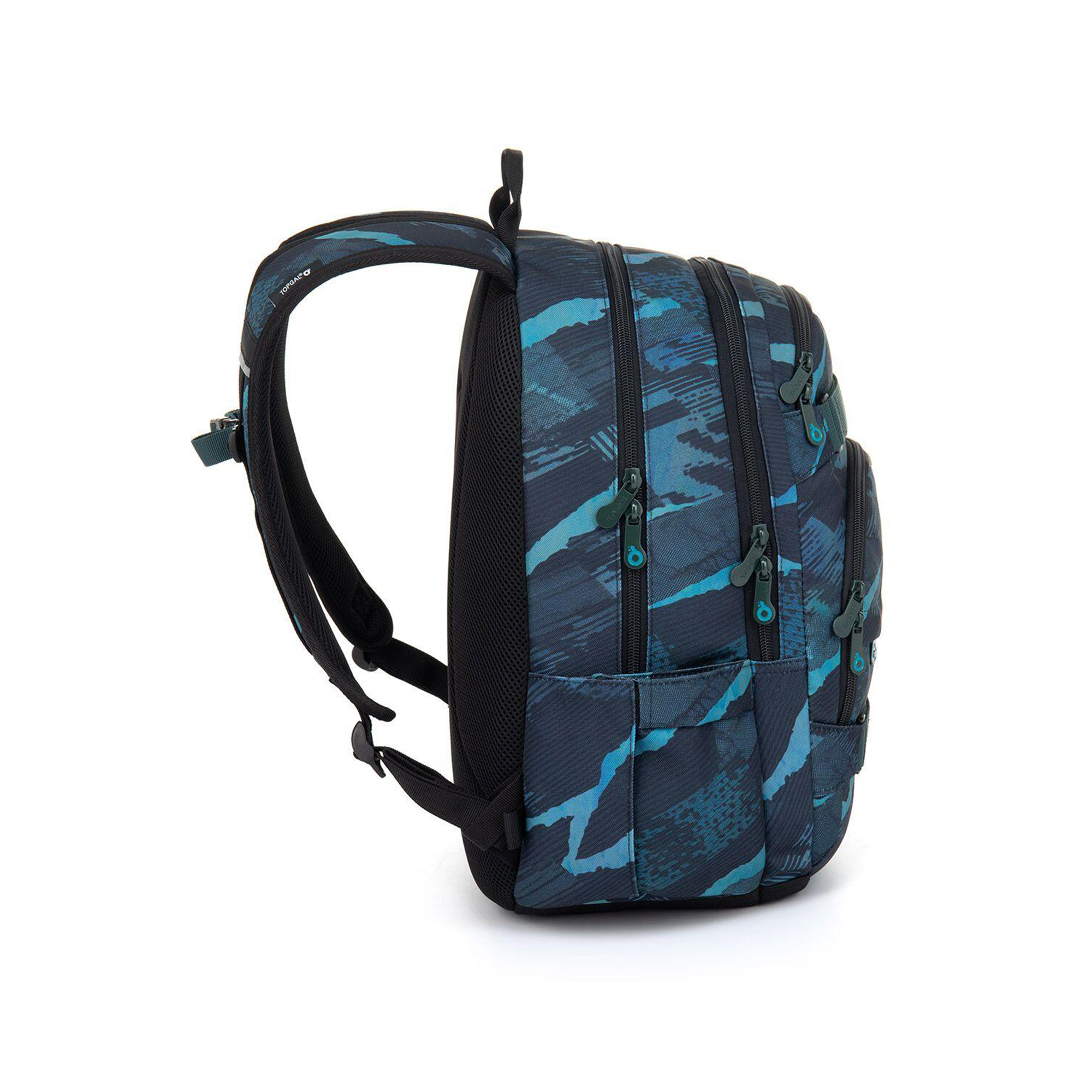 Modro-tyrkysový školní batoh VIKI Topgal - Obrázek 2