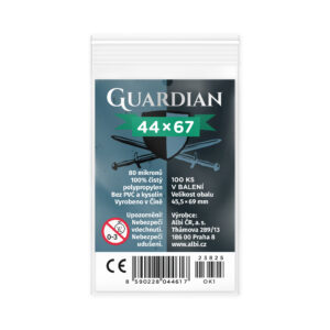 Obaly na karty Guardian pro karty 44 × 68 mm - 100 ks Albi