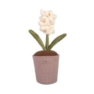 Plyšová dekorace - Bílý hyacint Albi