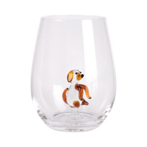 Sklenice s 3D figurkou - Pes Albi