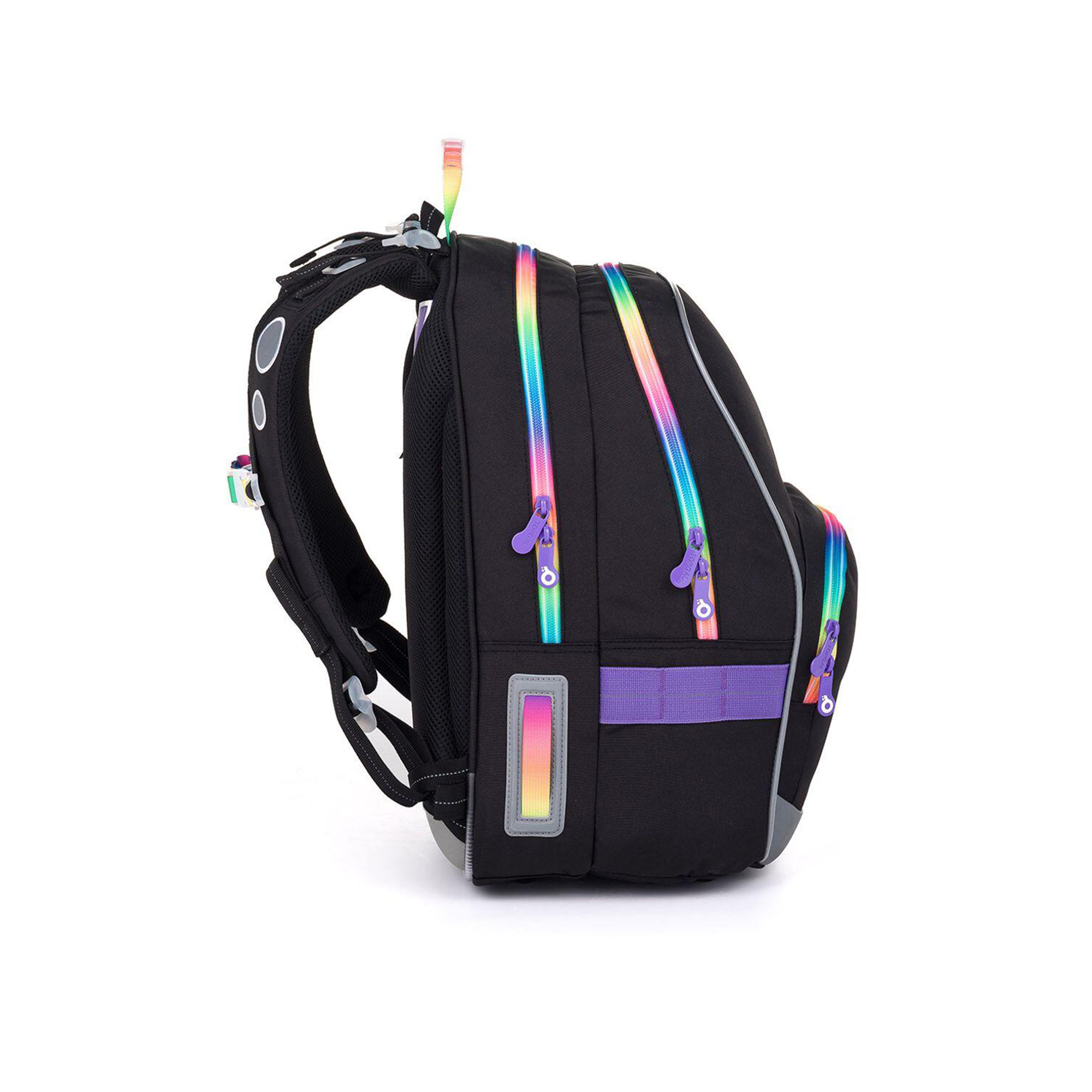 Školní batoh KIMI - Černá s duhou Topgal - Obrázek 2