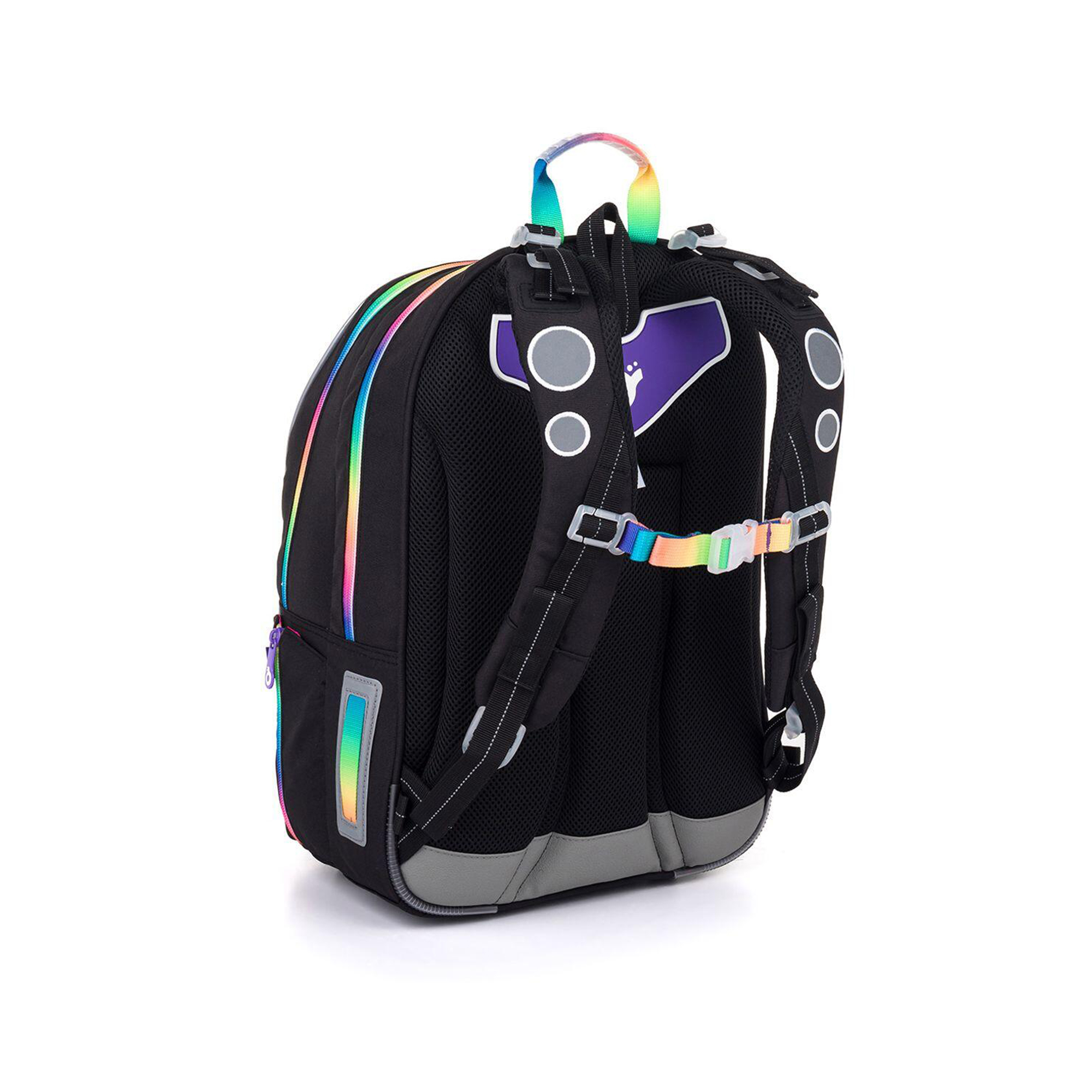 Školní batoh KIMI - Černá s duhou Topgal - Obrázek 3