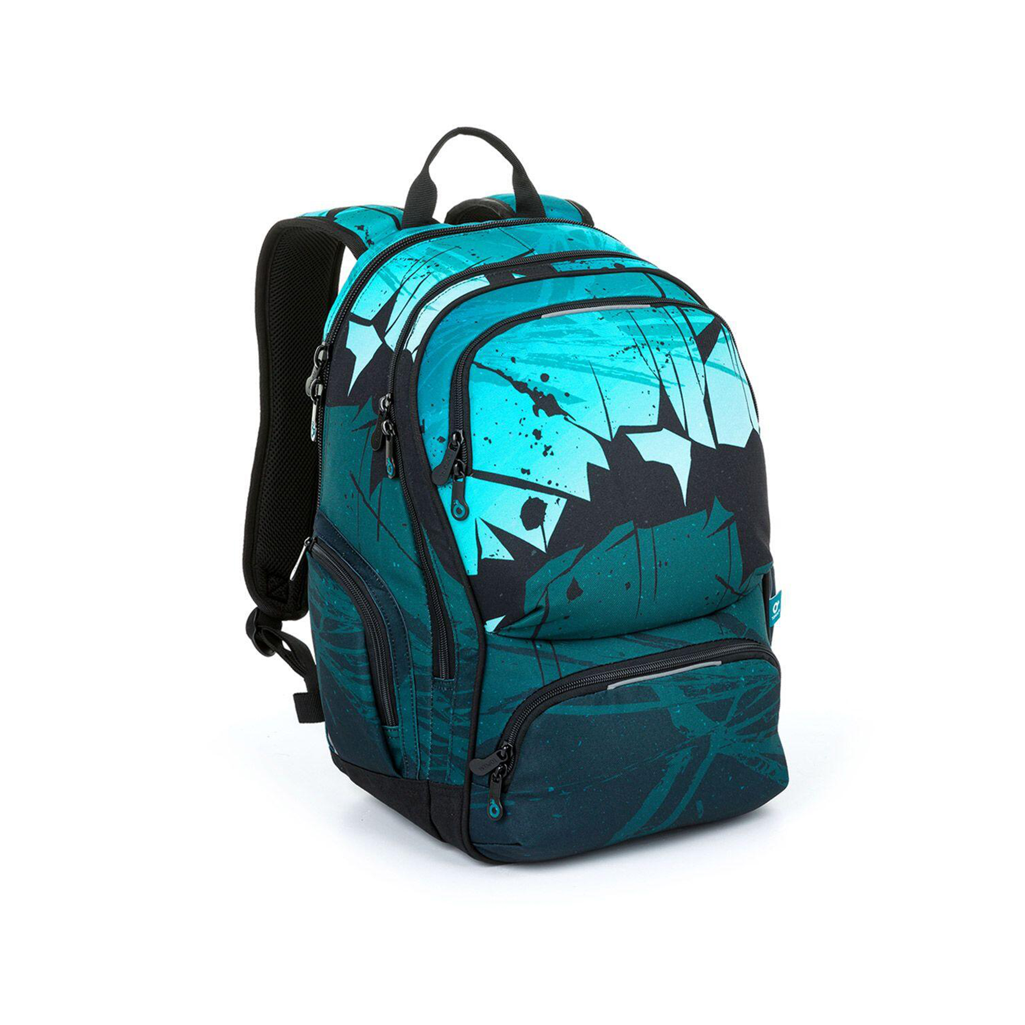 Školní batoh ROTH - Tyrkysová abstrakce Topgal