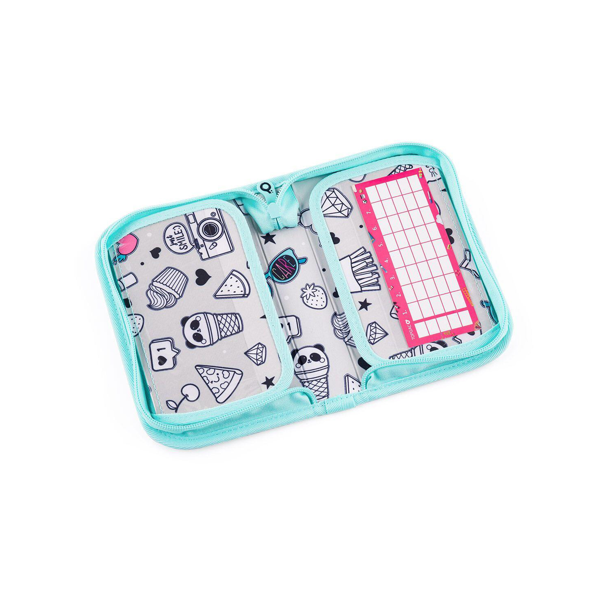 Školní penál - Pastelové puntíky Topgal - Obrázek 3