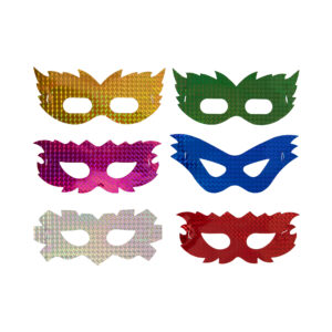 Škrabošky barevné holografické tvary 6 ks Albi