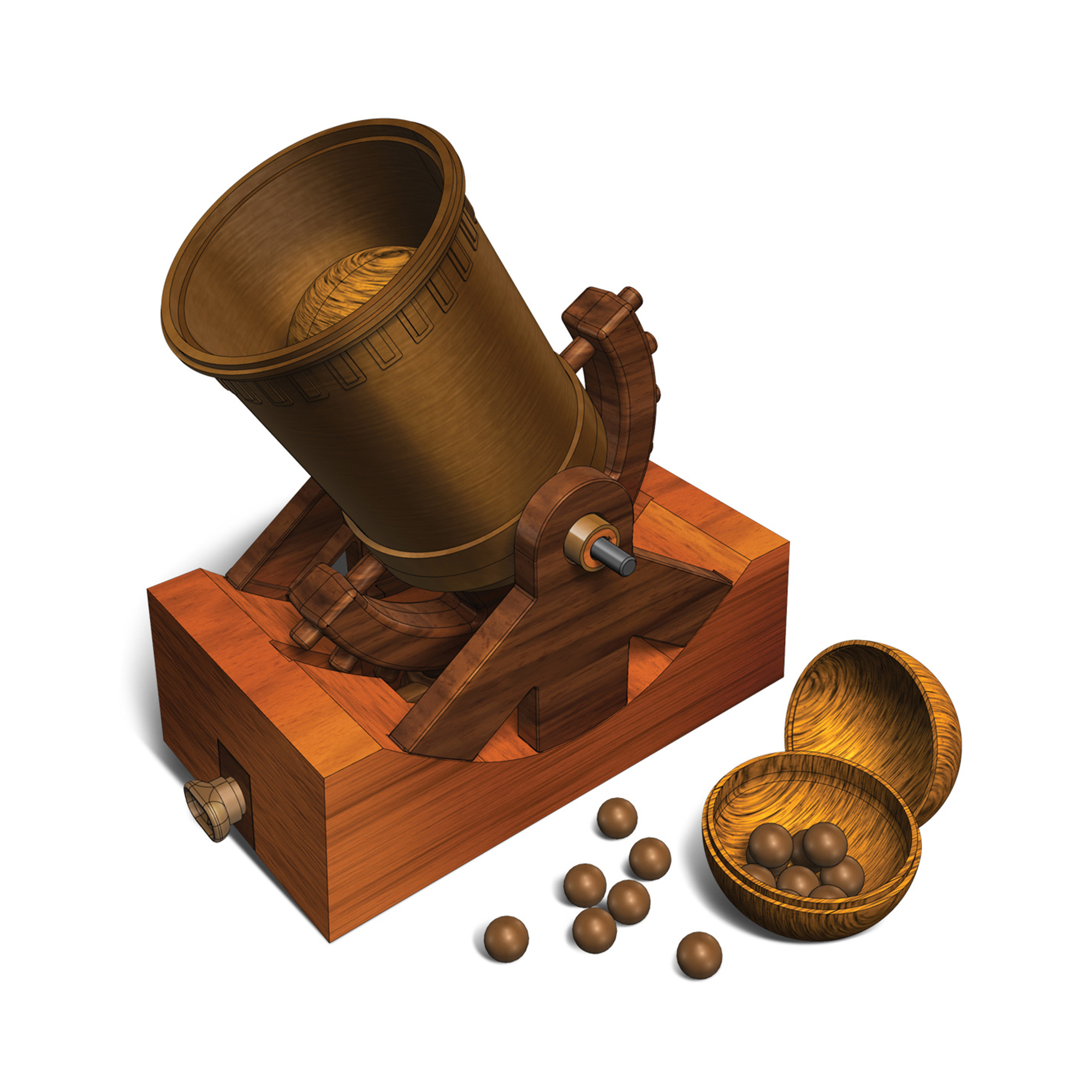 Stavebnice Leonardo Da Vinci - Bombardovací dělo Albi - Obrázek 2