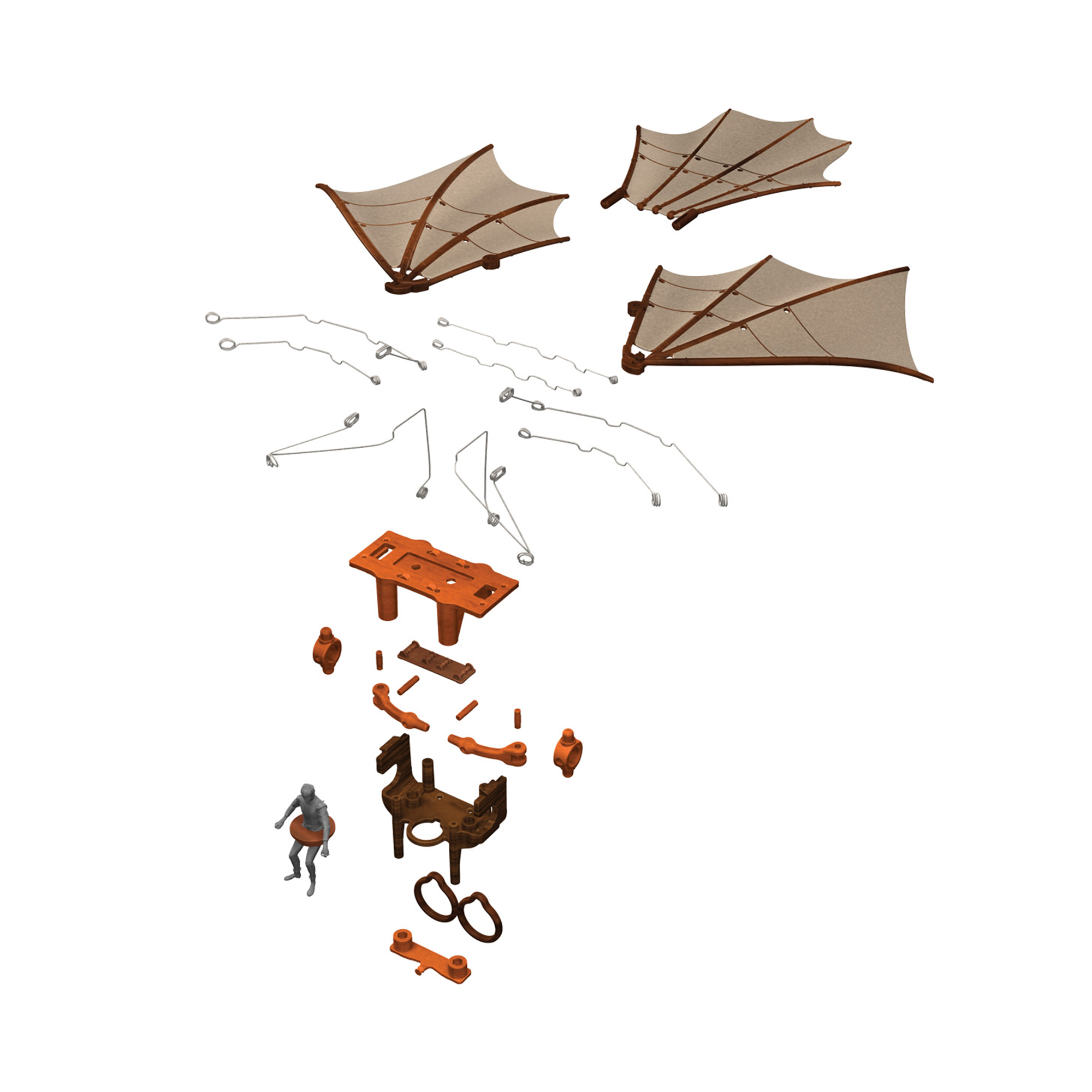 Stavebnice Leonardo Da Vinci - Létací stroj Albi - Obrázek 3