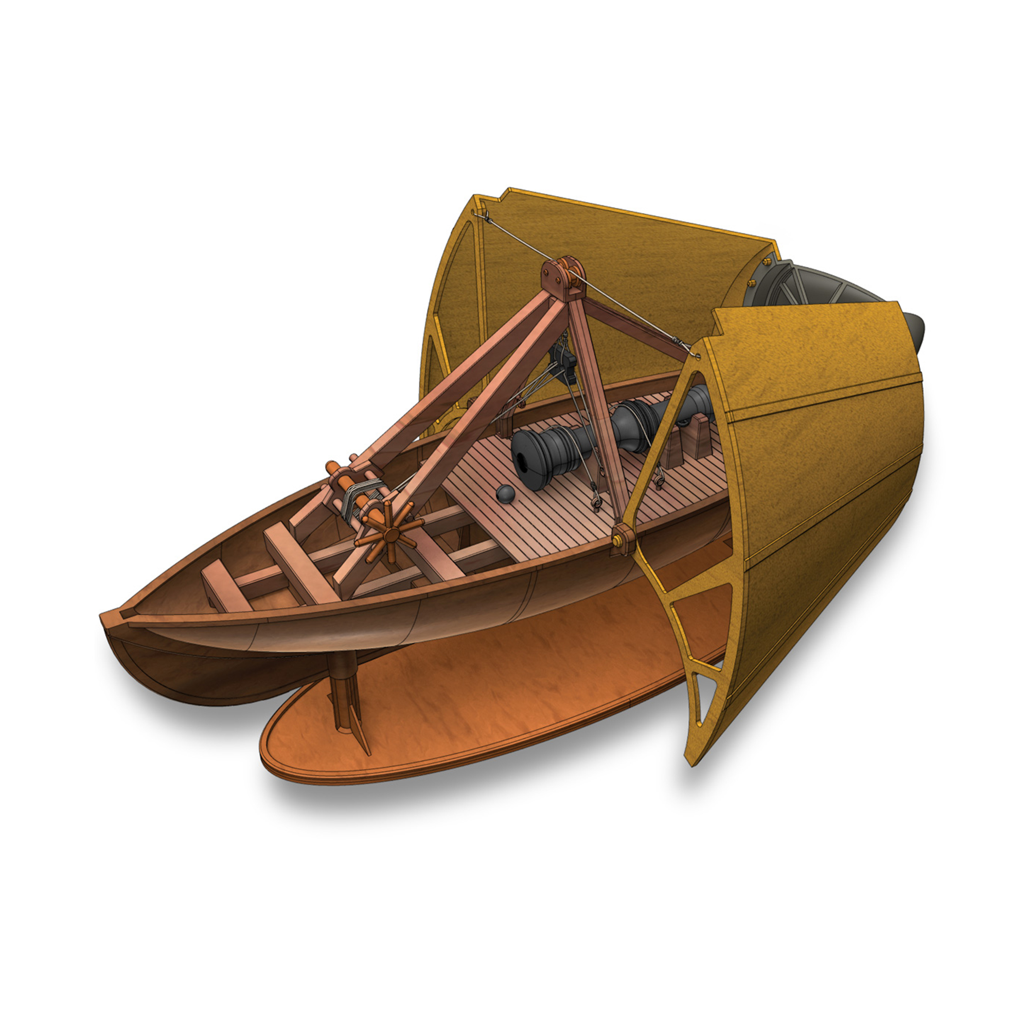 Stavebnice Leonardo Da Vinci - Lodní dělo se štítem Albi - Obrázek 2