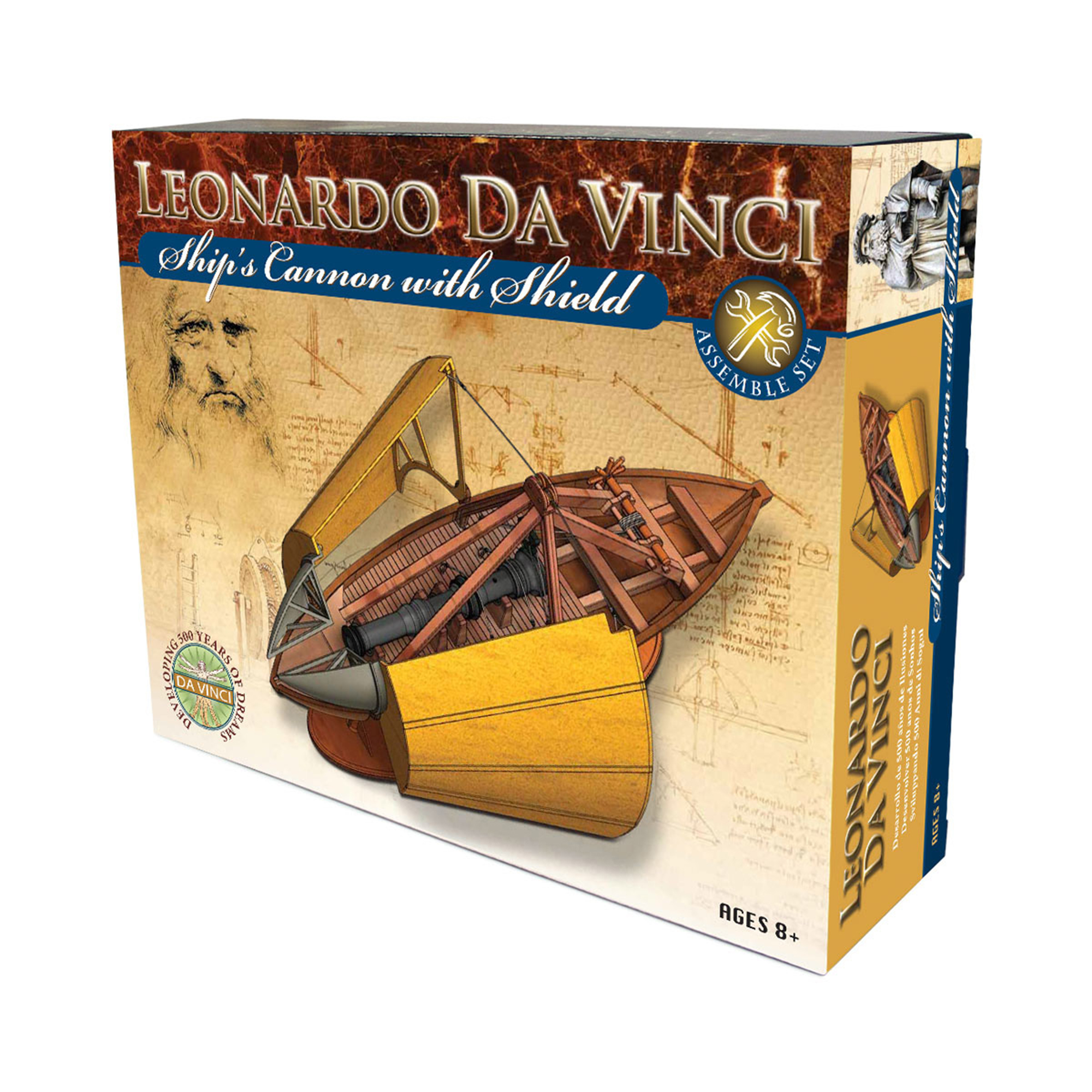 Stavebnice Leonardo Da Vinci - Lodní dělo se štítem Albi