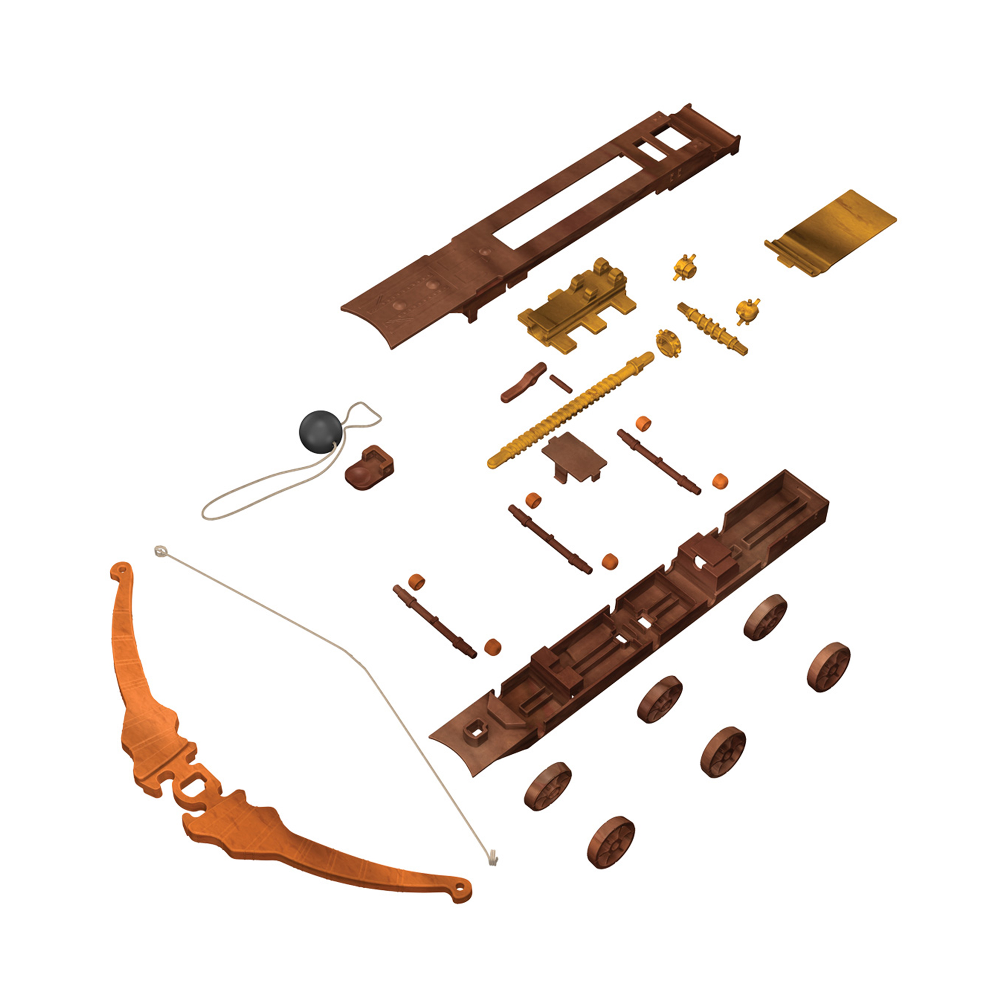 Stavebnice Leonardo Da Vinci - Obří kuše Albi - Obrázek 3